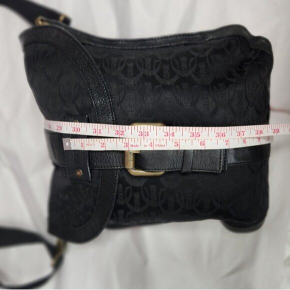 Just Cavalli Black Leather Crossbody Bag - Picture 7 of 14